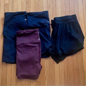 Bundle: women’s activewear shorts 4 pairs GapFit & double layered shorts